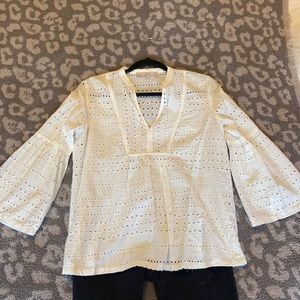 White Ann Taylor LOFT blouse
